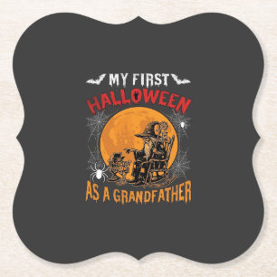Porta-copo De Papel Primeiro Halloween como Avô Feiticeiro Morcego Lua