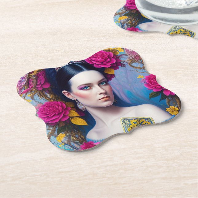 Porta-copo De Papel Princesa exibindo sua bolsa (Angular)