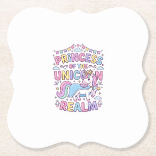 Porta-copo De Papel Princesa Unicórnio do Reino do Unicórnio Encantado