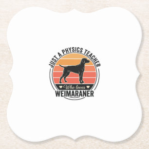 Porta-copo De Papel Professor de Física Ama Weimaraner Design de Cacho