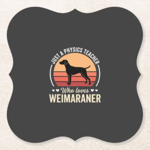 Porta-copo De Papel Professor de Física Amante do Cão Weimaraner