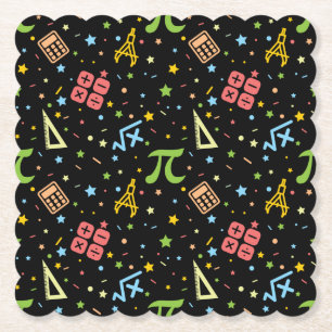 Porta-copo De Papel Professor de Matemática - Símbolos de Geek de Dado