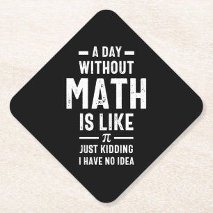 Porta-copo De Papel Professora de Matemática Nerdy PI Física Matemátic