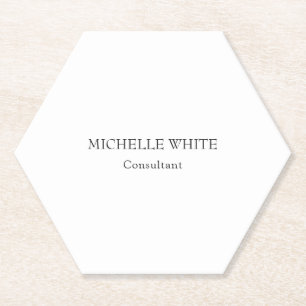 Porta-copo De Papel Profissional minimalista clássico