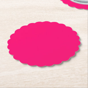 Porta-copo De Papel Protetor de Papel Ondulado Rosa Neon – Personalizá