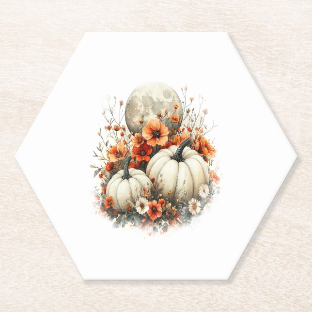 Porta-copo De Papel Pumpkin De Camisas De Lua (Frente)