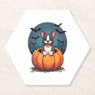Porta-copo De Papel Pumpkin Pitbull Smile