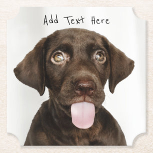 Porta-copo De Papel Puppie de chocolate