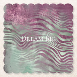 Porta-copo De Papel Purple Burgundy Aqua Mint Zebra