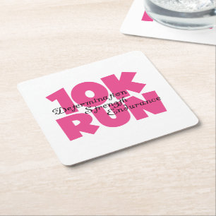 Porta-copo De Papel Quadrado 10.000 Esportes Rosa Em Execução