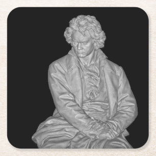 Porta-copo De Papel Quadrado 250. º aniversário de Ludwig Van Beethoven