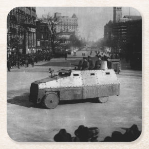 Porta-copo De Papel Quadrado 27 de março de 1917:  O esquadrão do veículo