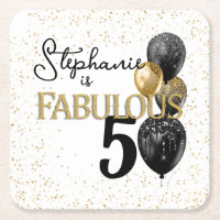 50 & Fabuloso Black Gold Glam Conjunto de Porta-Co