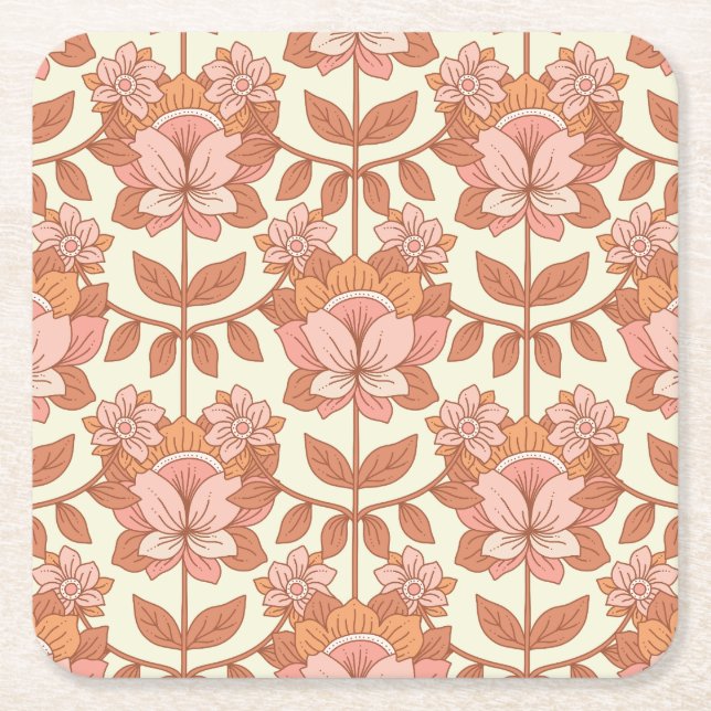 Porta-copo De Papel Quadrado 70s Retroinspirado (Frente)