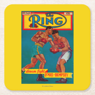 Porta-copo De Papel Quadrado A capa de revista do anel