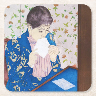 Porta-copo De Papel Quadrado A Carta, Mary Cassatt