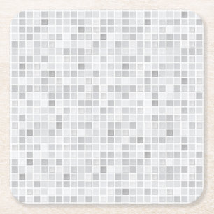 Porta-copo De Papel Quadrado A cinza telha o teste padrão