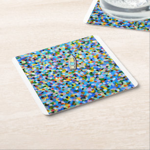 Porta-copo De Papel Quadrado À deriva através dos Sonhos Pintura de Alfred Fox