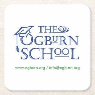 Porta-copo De Papel Quadrado A Escola Ogburn - Coasters