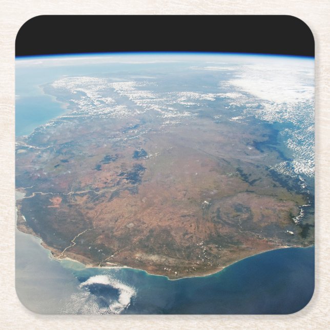 Porta-copo De Papel Quadrado A Ilha De Madagáscar. (Frente)