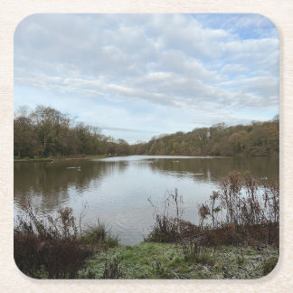 Porta-copo De Papel Quadrado A peacful lake..