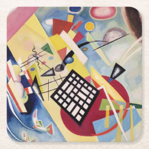 Porta-copo De Papel Quadrado A pintura de Wassily Kandinsky, Quadro Preto,