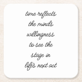 Porta-copo De Papel Quadrado A Porta copos do Próximo Ato da Vida