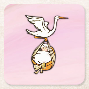 Porta-copo De Papel Quadrado A Tempestade Carregar uma Menina