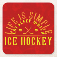 A Vida É Simples Comer Dormir Assistindo Hockey