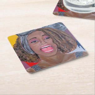 Porta-copo De Papel Quadrado A Voz Pintura de Alfred Fox