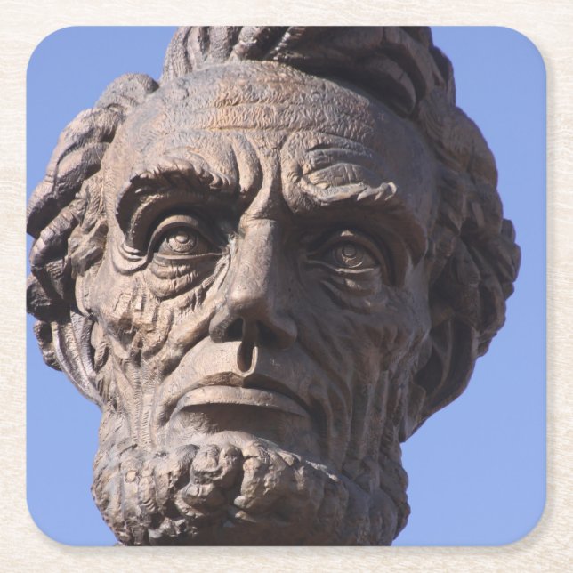 Porta-copo De Papel Quadrado Abe Lincoln Drink Porta copos (Frente)