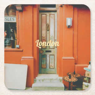 Porta-copo De Papel Quadrado Abridor de Garrafas Notting Hill Doorstep, Londres