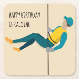 Porta-copo De Papel Quadrado Abseiling