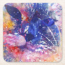 Abstrato Cósmico Cat Dreamscape