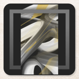 Porta-copo De Papel Quadrado Abstrato do Porta copos Trend Interior Decore Pret