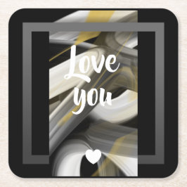 Porta-copo De Papel Quadrado Abstrato do Porta copos Trend Interior Decore Pret