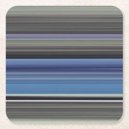 Porta-copo De Papel Quadrado Abstrato nº 1: Azul e cinza