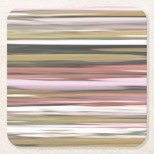 Porta-copo De Papel Quadrado Abstrato nº 2: Outono Cor de queda desfocada