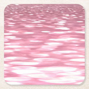 Porta-copo De Papel Quadrado Abstrato nº 3: Cerveja rosa