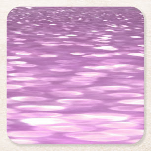 Porta-copo De Papel Quadrado Abstrato nº 3: Lilac Shimmer