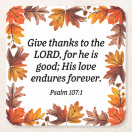 Porta-copo De Papel Quadrado Ação de Graças