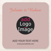 Adicione Seu Logotipo De Arte De Rosa Dusty