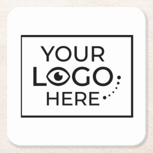 Porta-copo De Papel Quadrado Adicione Seu Logotipo Promoção Comercial Personali
