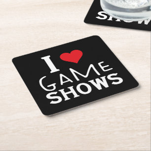 Porta-copo De Papel Quadrado Adoro Jogos, Engraçado Dizer Jogo Mostra Ao Longo