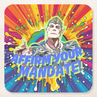 Porta-copo De Papel Quadrado Afirmar seu mandato