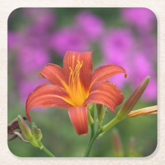 Porta-copo De Papel Quadrado African Lily porta copos