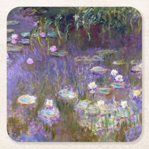 Porta-copo De Papel Quadrado Água Lily Pond, Monet