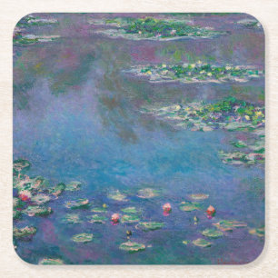 Porta-copo De Papel Quadrado Água Lily Pond, Monet