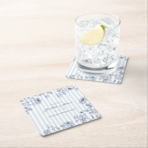 Porta-copo De Papel Quadrado Aguarde Papeis Coasters Decoração Chá de Noiva