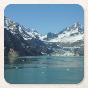 Porta-copo De Papel Quadrado Águas Alimentadas por Glaciares do Alasca